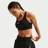 Nike Tempo Flow Swoosh Womens Dri-FIT Mid-Rise Brief-Lined Running Shorts