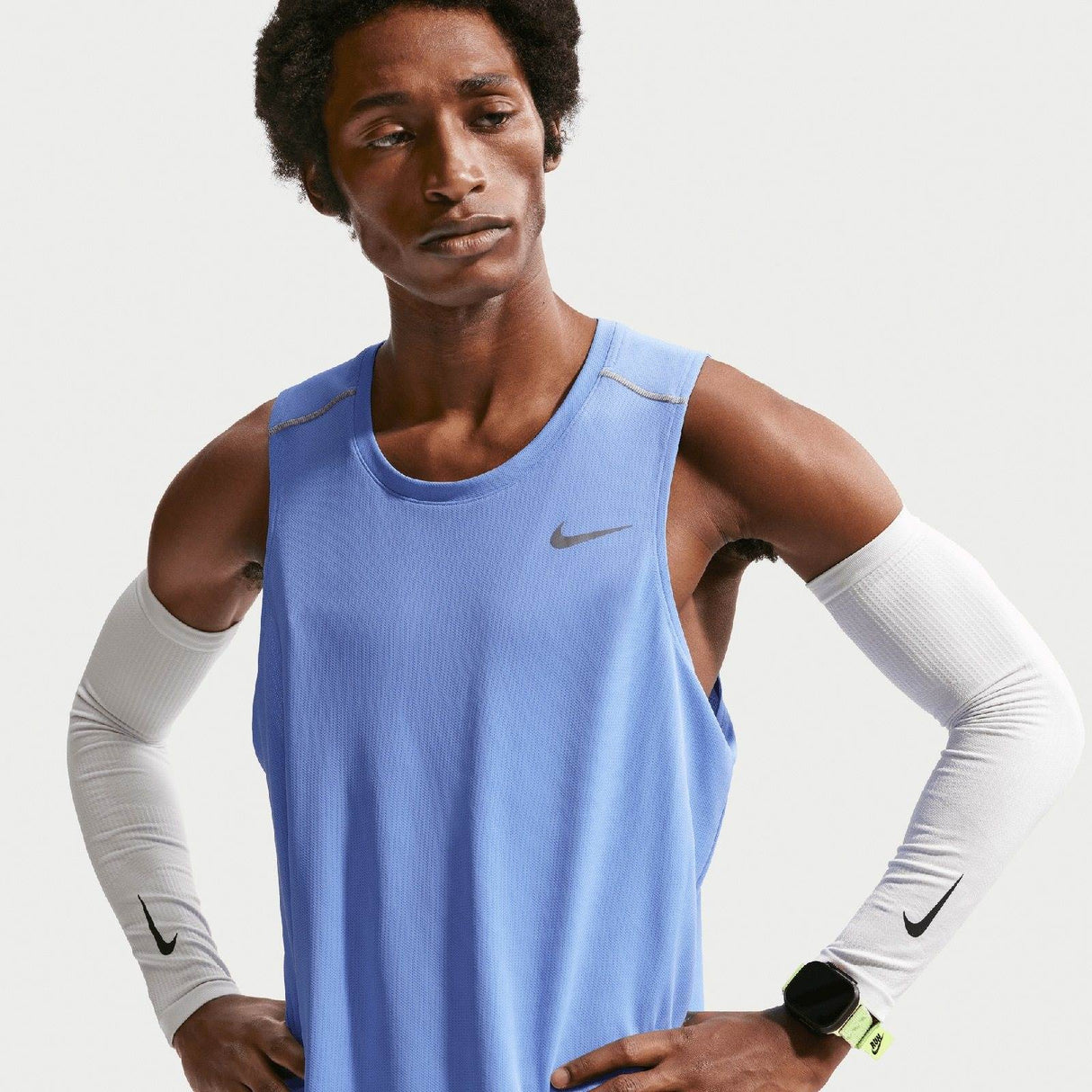 Nike Mens DF MILER TANK TOP Blue
