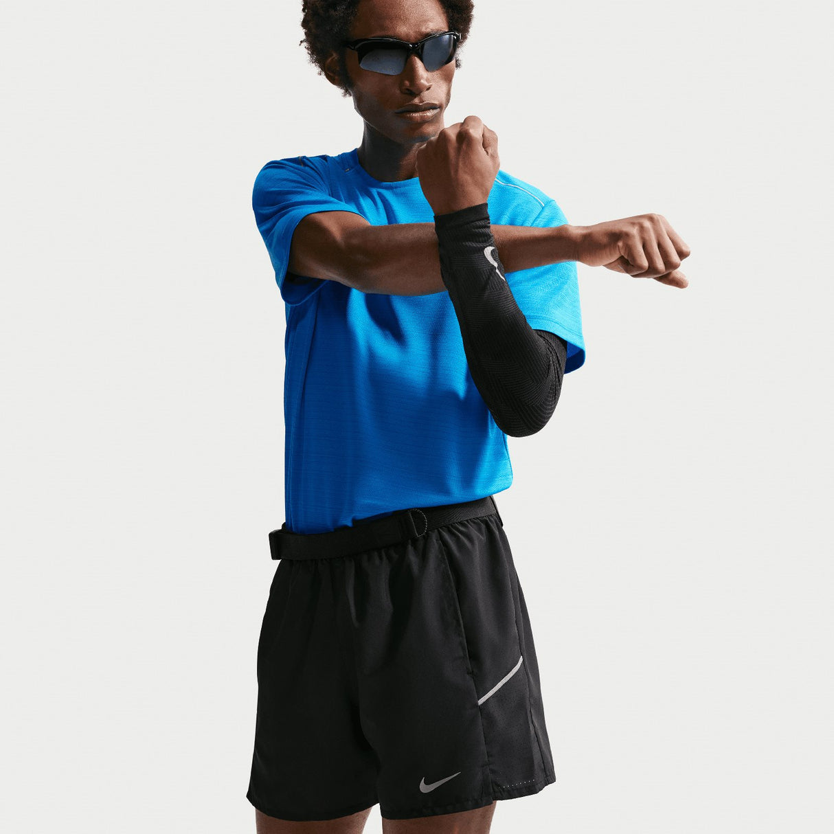 Nike Mens DF MILER 5IN BF SHORT Black