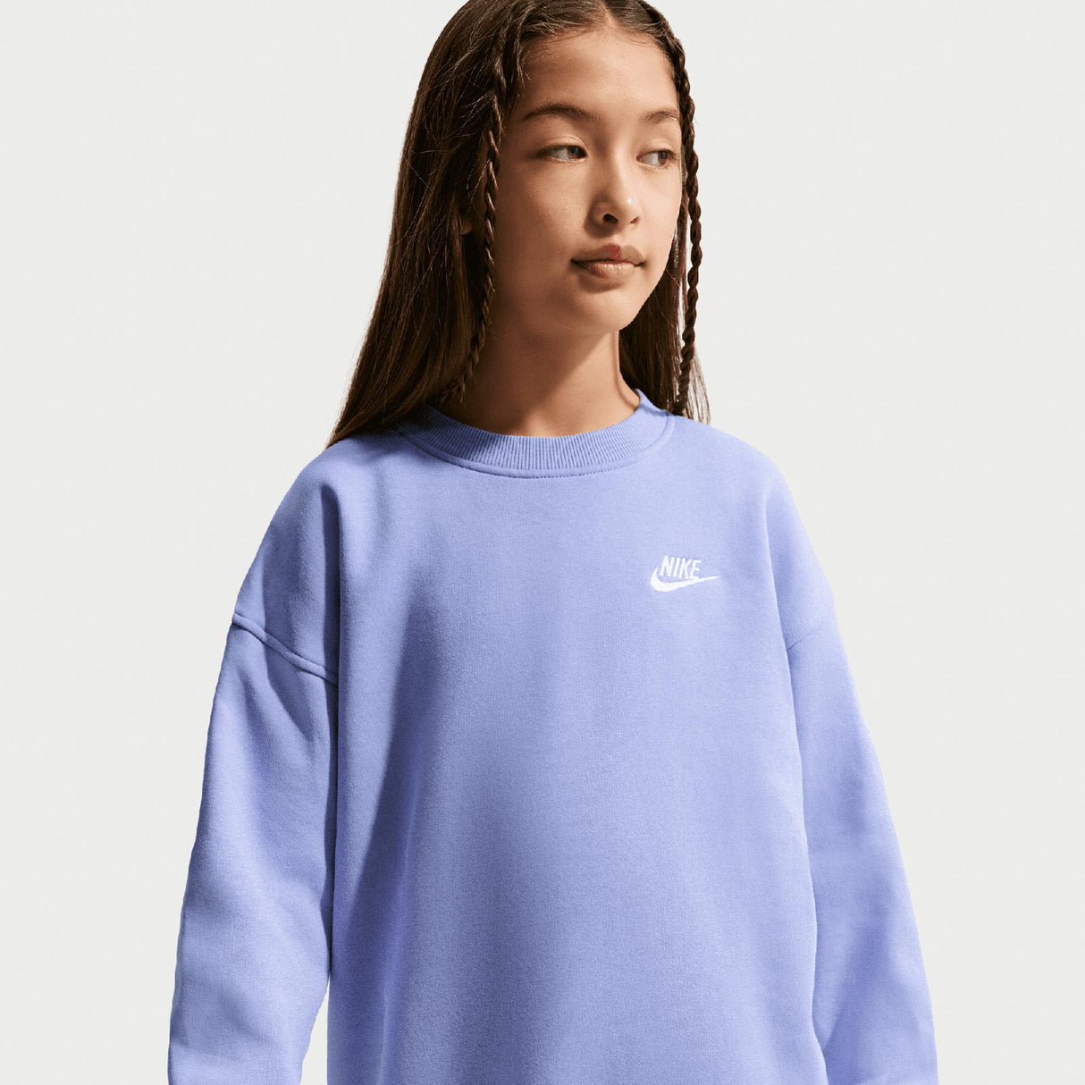 NIKE GIRLS NSW CLUB FLC OVRSZD CREW Purp
