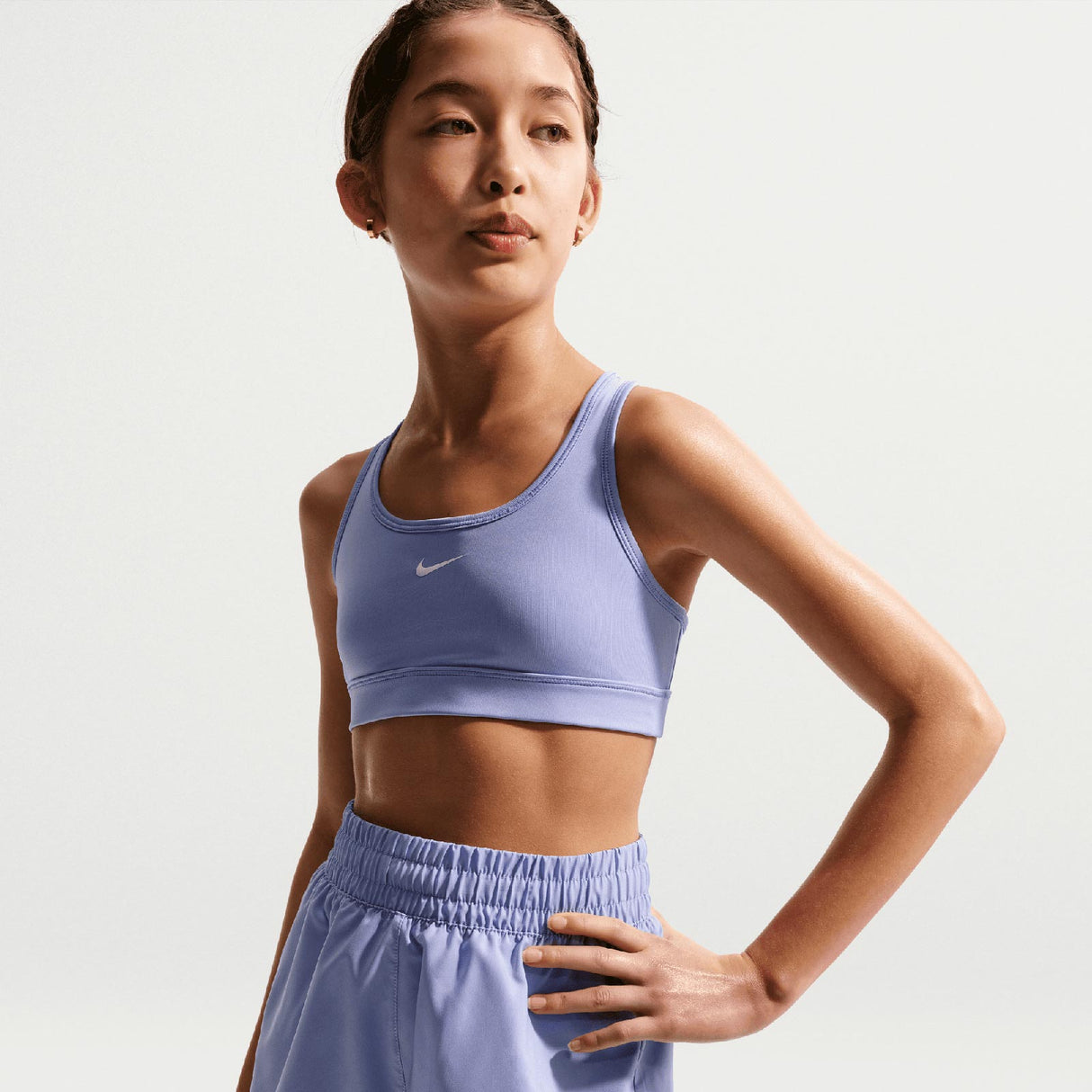 NIKE GIRLS DF ONE WVN HR SHORT Purple