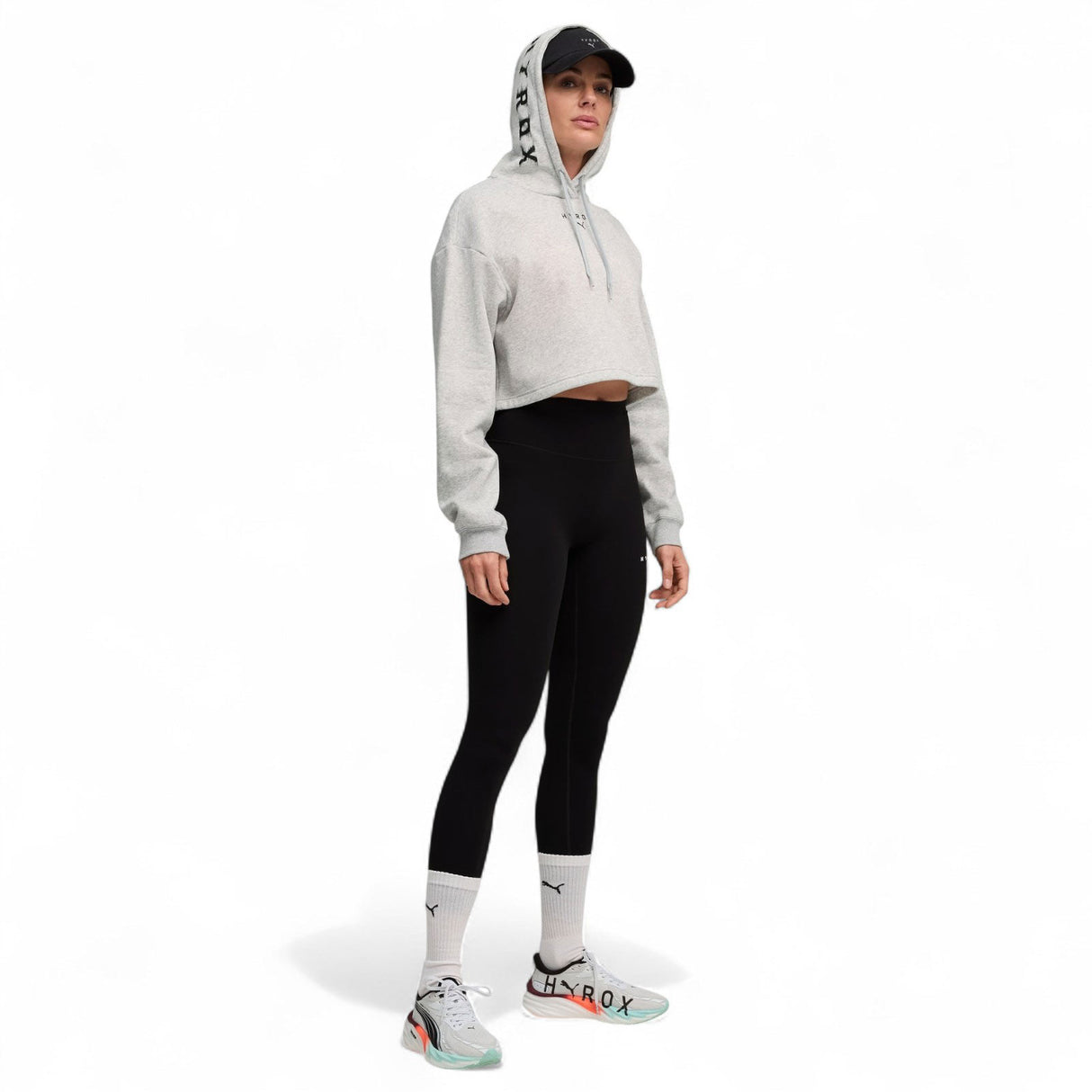 Puma W HYROX HEAVYWEIGHT Hoodie Grey