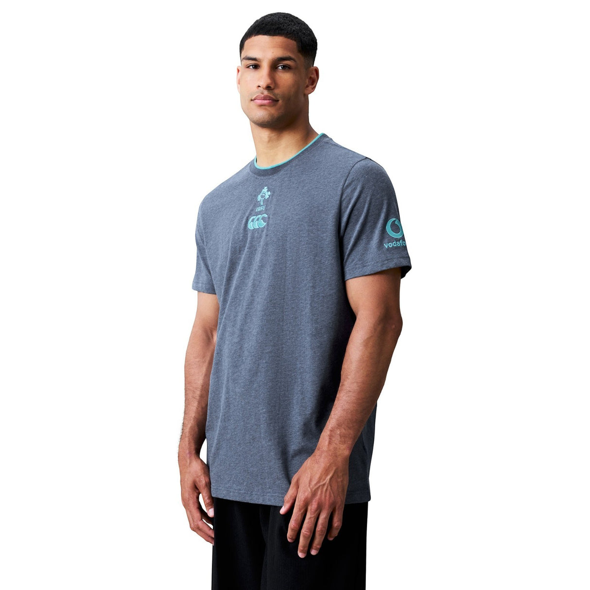 Canterbury IRFU Team Ctn Tee Vintage Blu