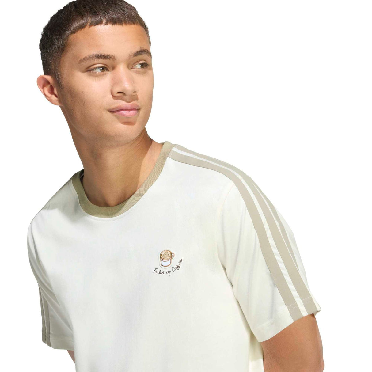 adidas Mens Coffee Cup T Shirt White