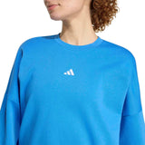 adidas Womens SL Fleece Sweatshirt Blue