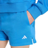 adidas Womens SL Fleece Shorts Blue