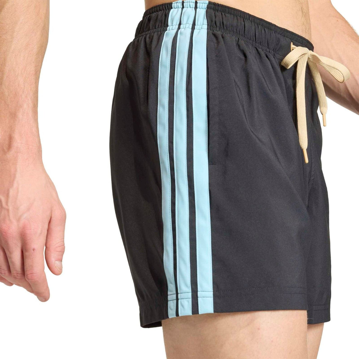 adidas Mens 3 Stripes 5in Shorts Black