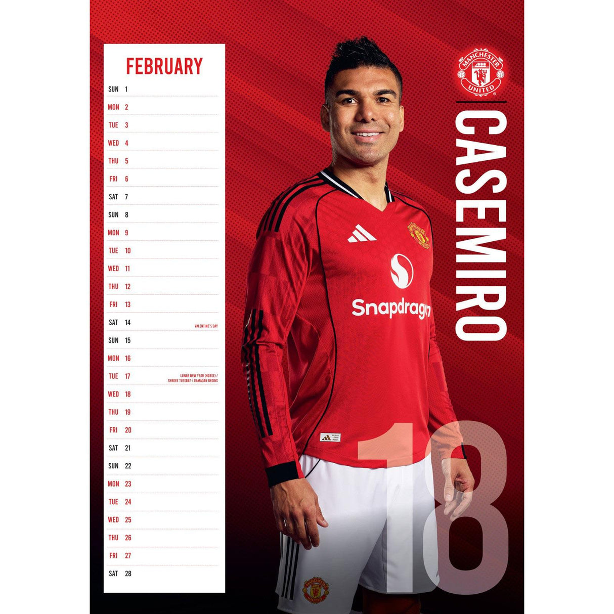 Daricia Manchester United 2026 Calendar