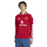 adidas MUFC 26 Home LS Jersey Red