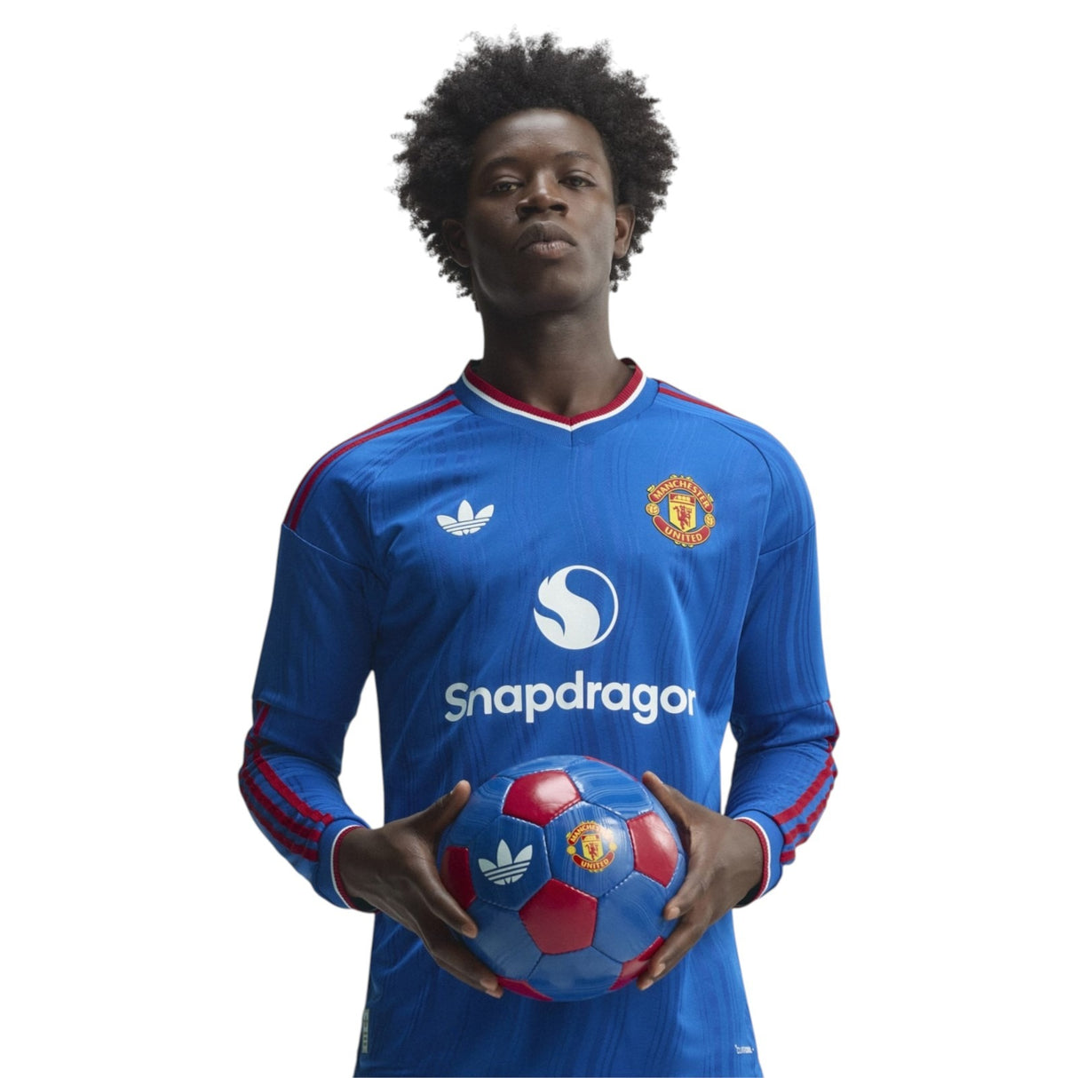 adidas OG MUFC 26 Au Away LS Jersey Blue