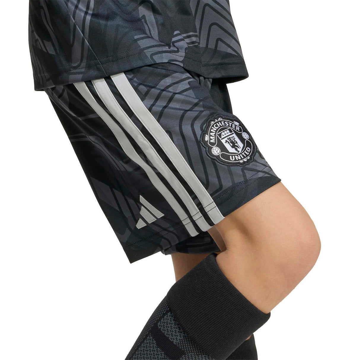 adidas MUFC 26 Kids Home GK Shorts Black