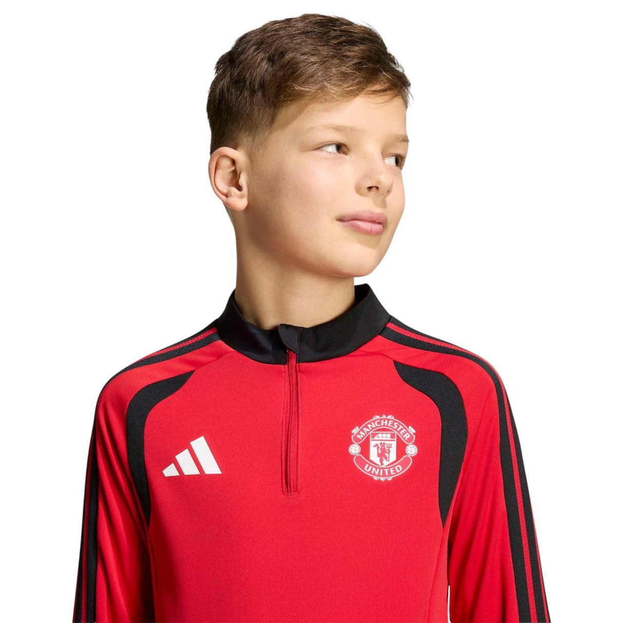 adidas MUFC 26 Kids Train QZ Top Red