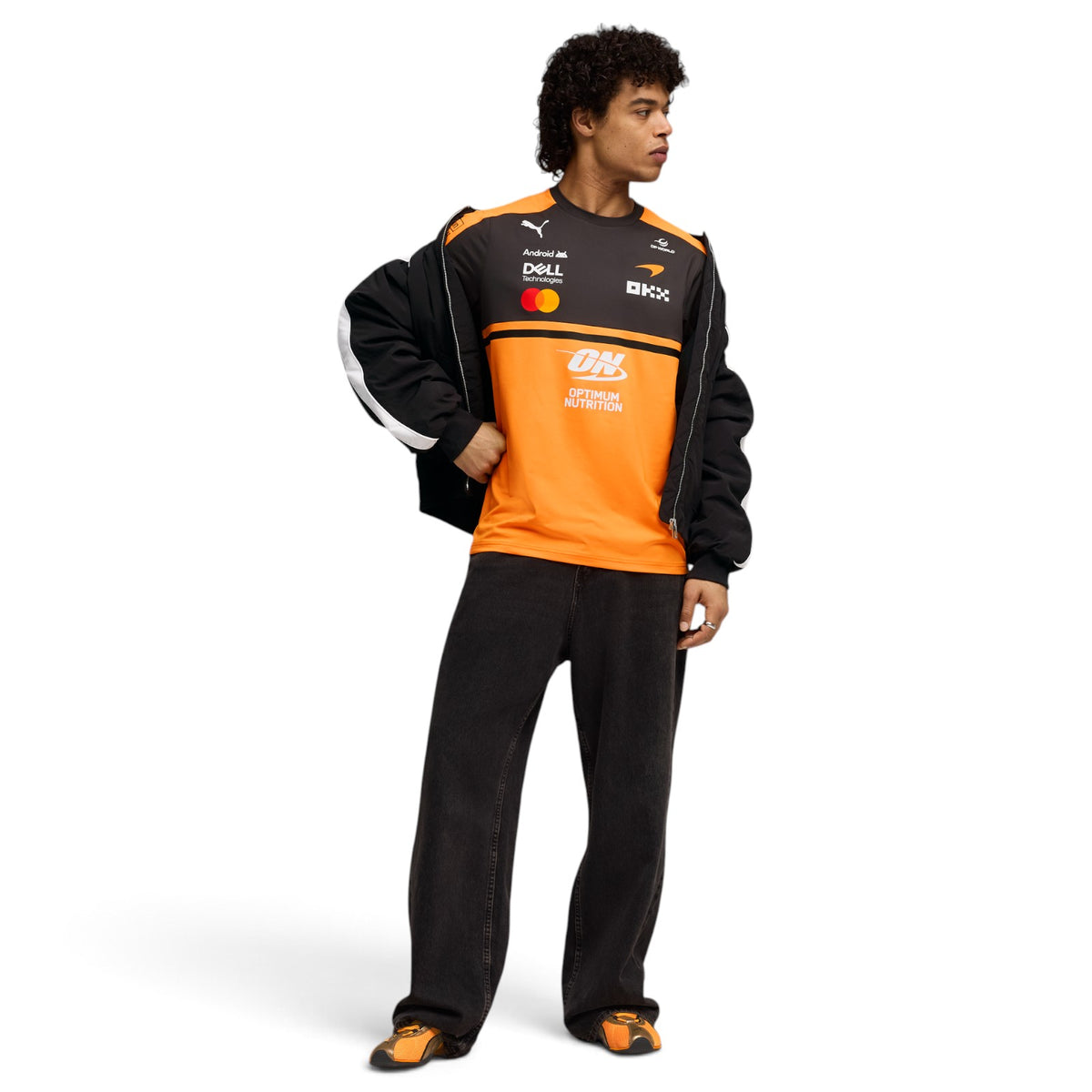 Puma McLaren Replica T Shirt Grey/Orange