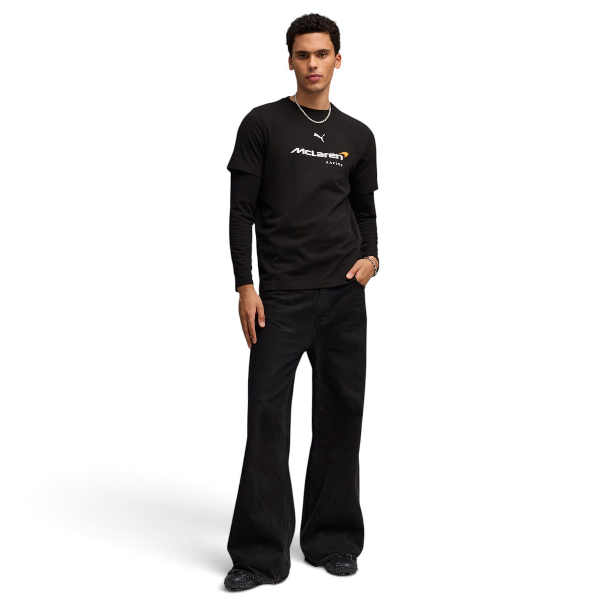 Puma McLaren Big Logo T Shirt Black