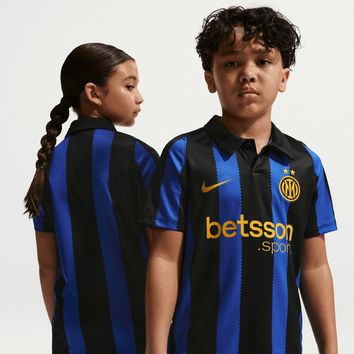 Nike Inter 26 Kids Home Jersey Blue
