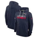 Nike Mens Patriots Dri-Fit SI Hoodie Nvy