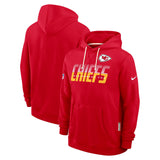 Nike Mens Chiefs Dri-Fit SI Hoodie Red