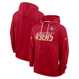 Nike Mens 49ers Dri-Fit SI Hoodie Red