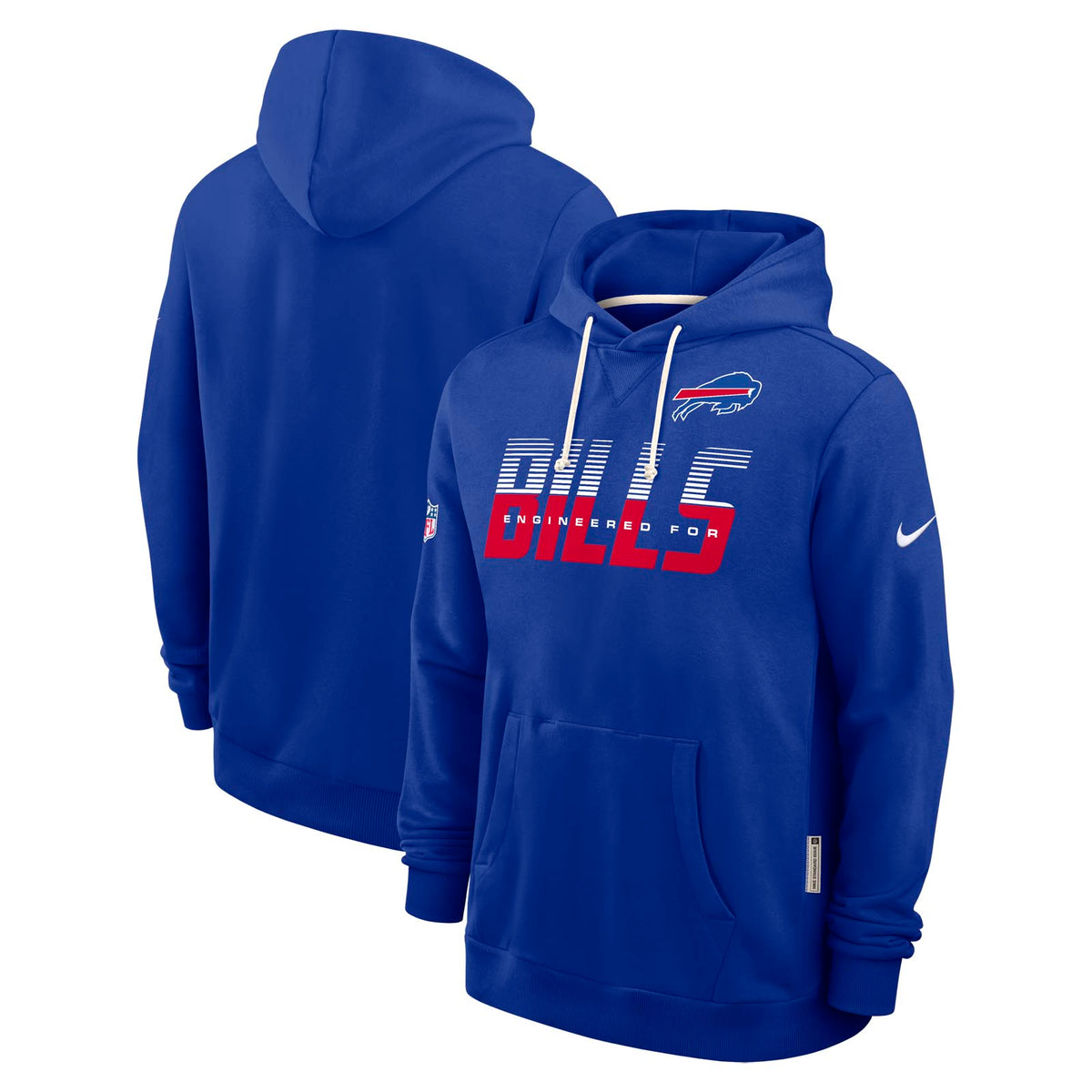 Nike Mens Bills Dri-Fit SI PO Hoodie Blu