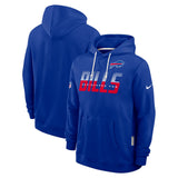 Nike Mens Bills Dri-Fit SI PO Hoodie Blu