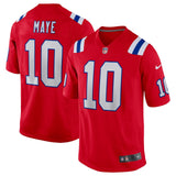 Nike Mens Patriots Alt Maye 10 Jrsey Red
