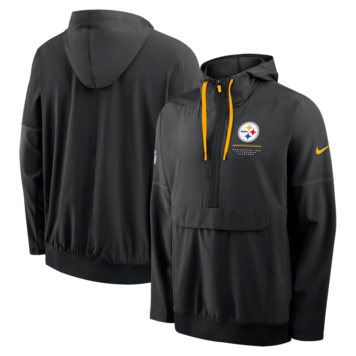 Nike Mens Steelers Anorak Black