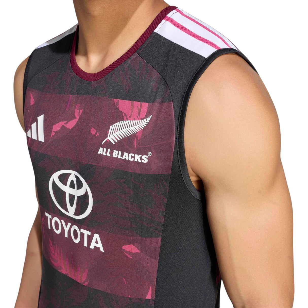 adidas All Blacks GR Singlet Maroon