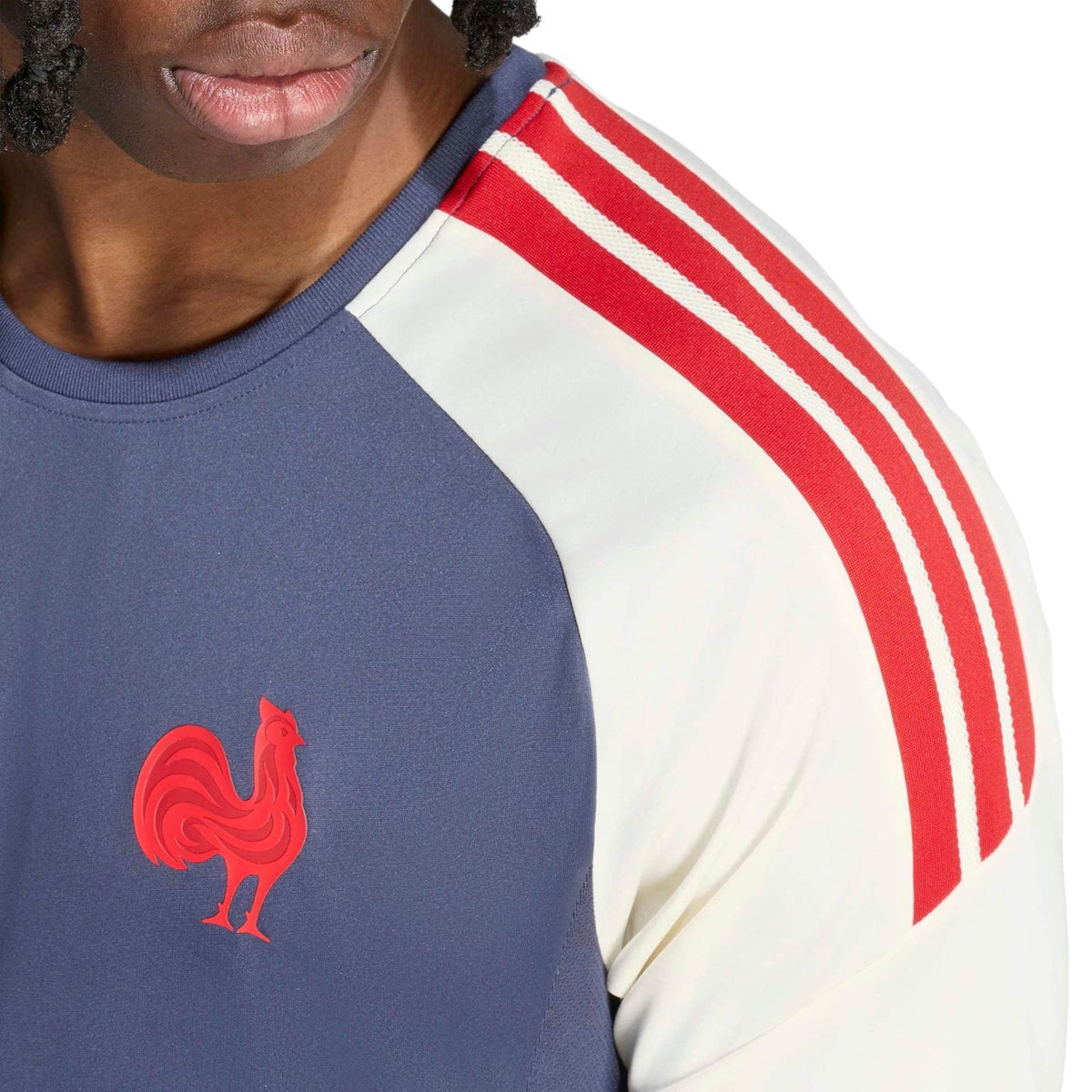 adidas Mens France Perf Tee Navy