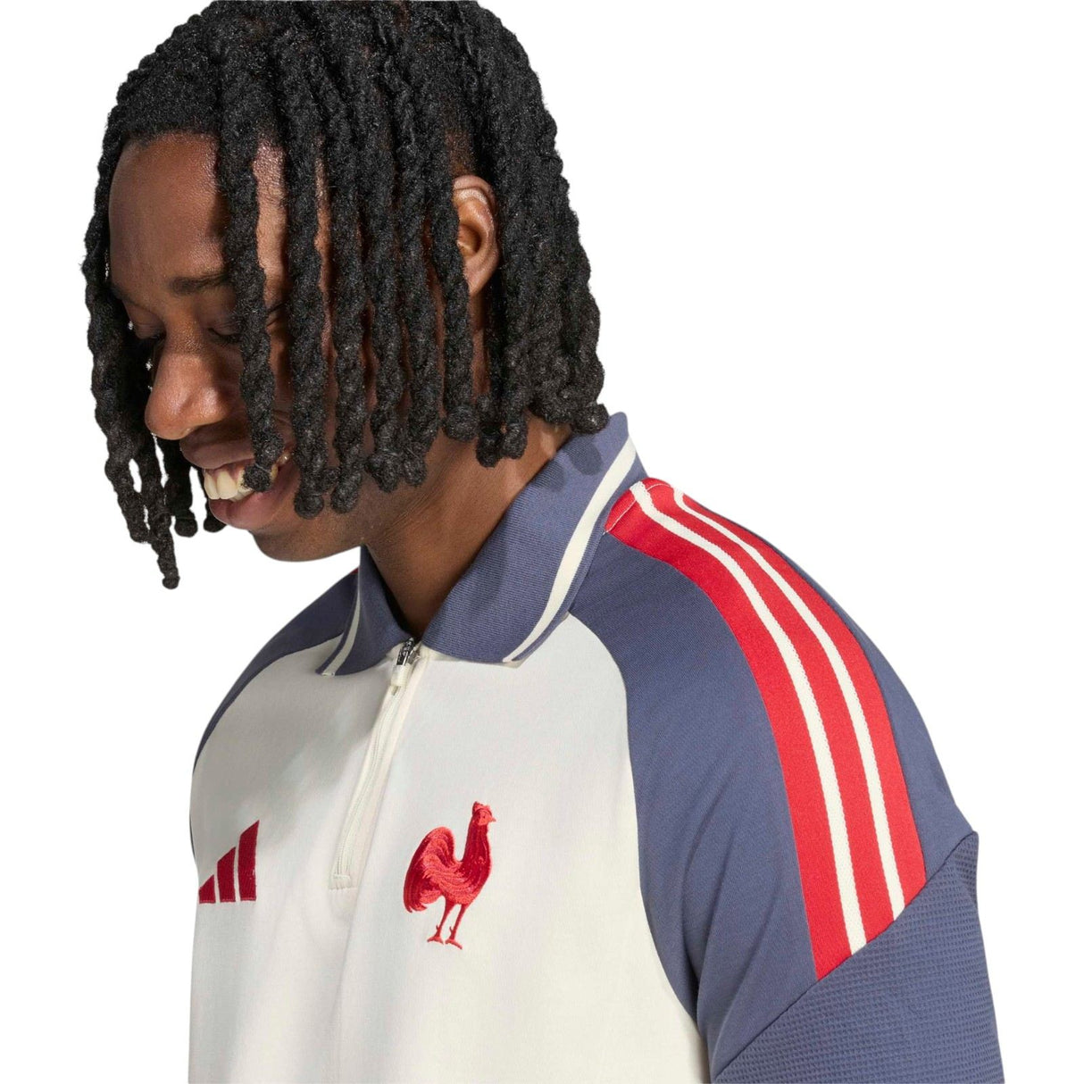 adidas Mens France TR Polo White