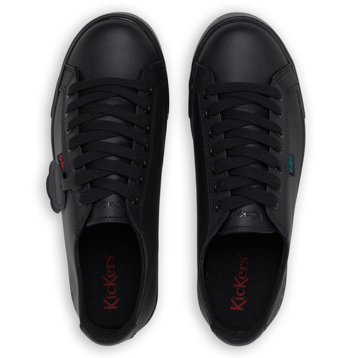 Kickers Tovni Lacer Leather Youth Black