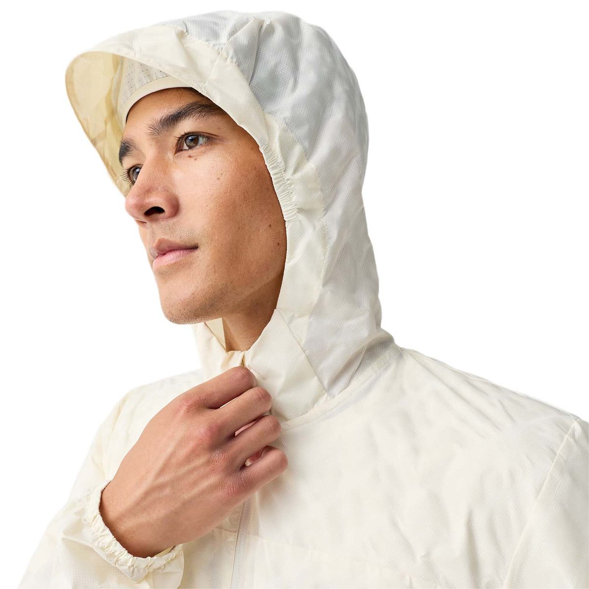Brooks Mens Canopy Reflective Jckt Beige