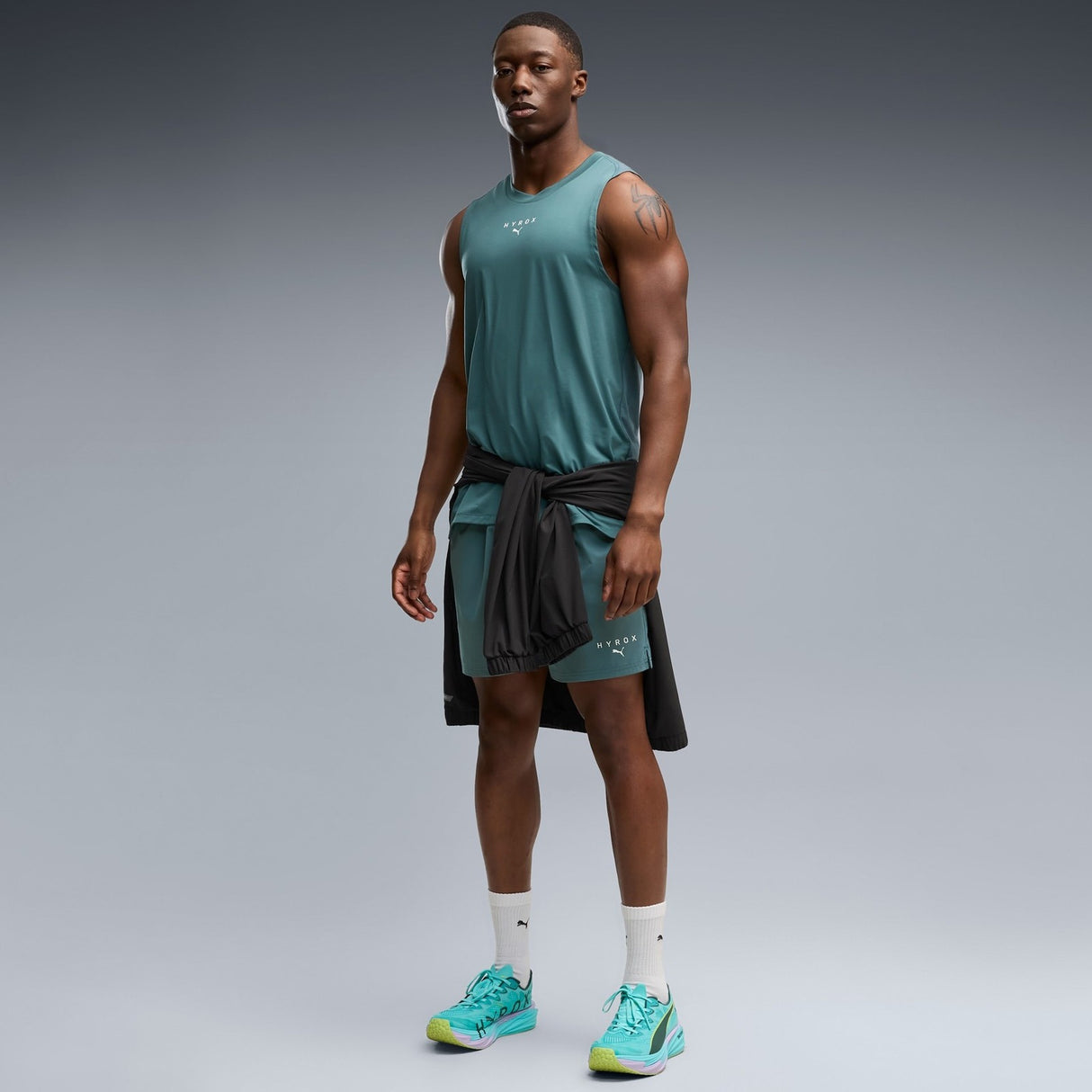 Puma Mens X Hyrox Cloudspun Tank Green
