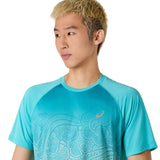 Asics Mens Road Ibuki SS Top Green