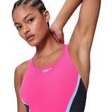 Speedo Wmns Solid Splice Medalist Pink