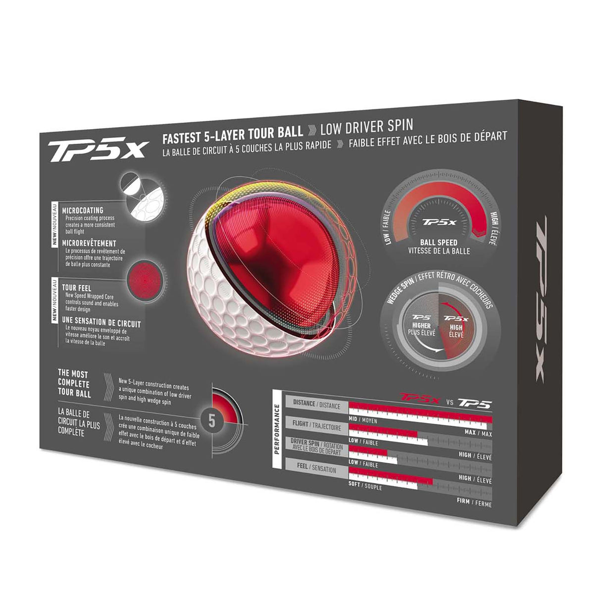 Taylormade TP5X 26 Golf Ball White