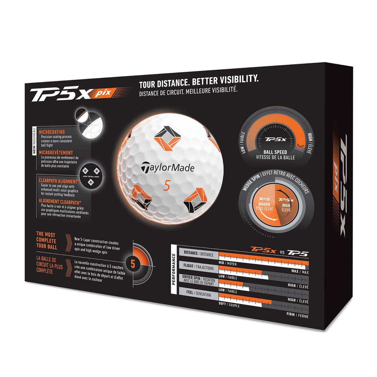 Taylormade TP5X Pix 3.0 26 Golf Ball Wh