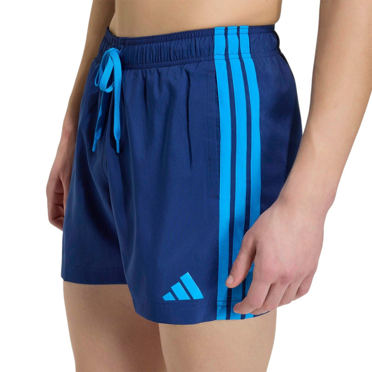 adidas Mens 3S Swim Shorts 5in Navy
