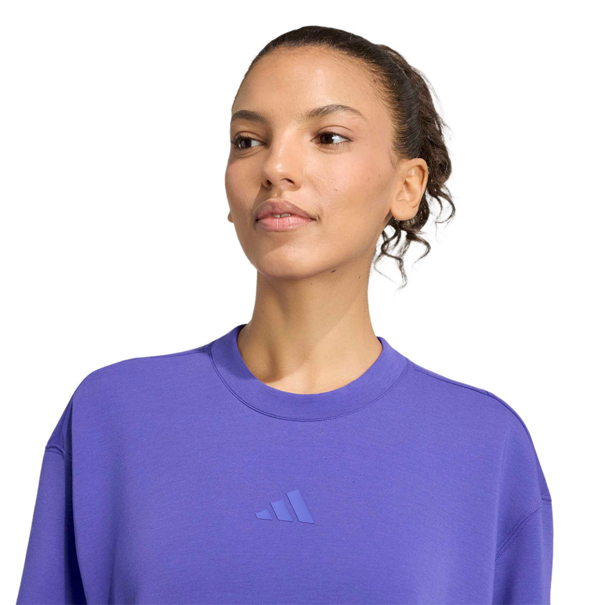 adidas Womens D4T Knit Crew Purple