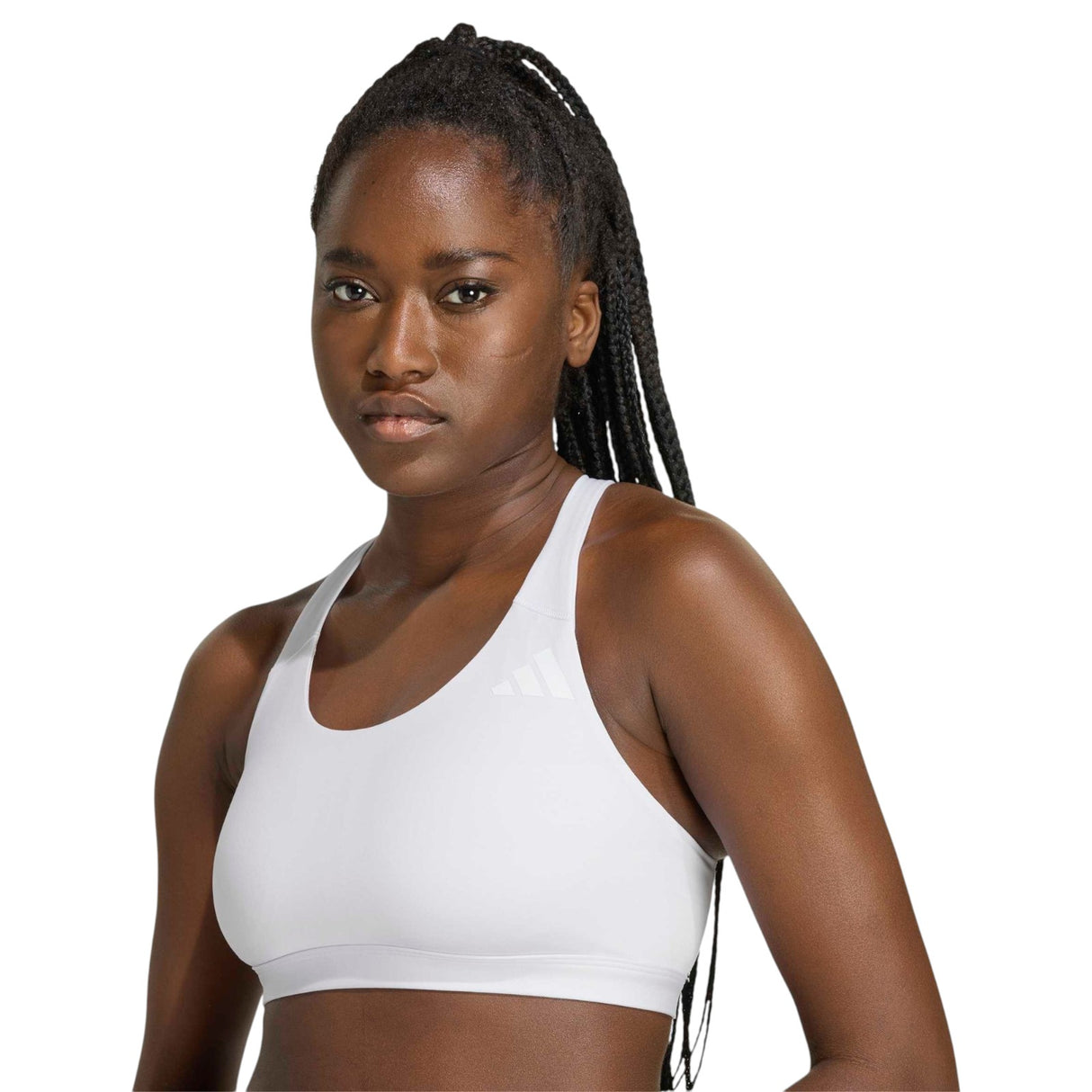 adidas Womens OPT ESS MS Bra Top Purple