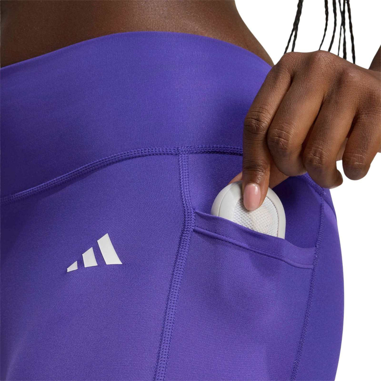 adidas Womens OPT POW Tights 7 8  Purple