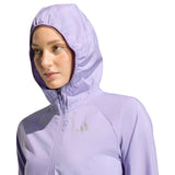 adidas Womens Run Ess Jacket Purple