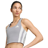 adidas Womens ADIZERO Crop Top  Grey