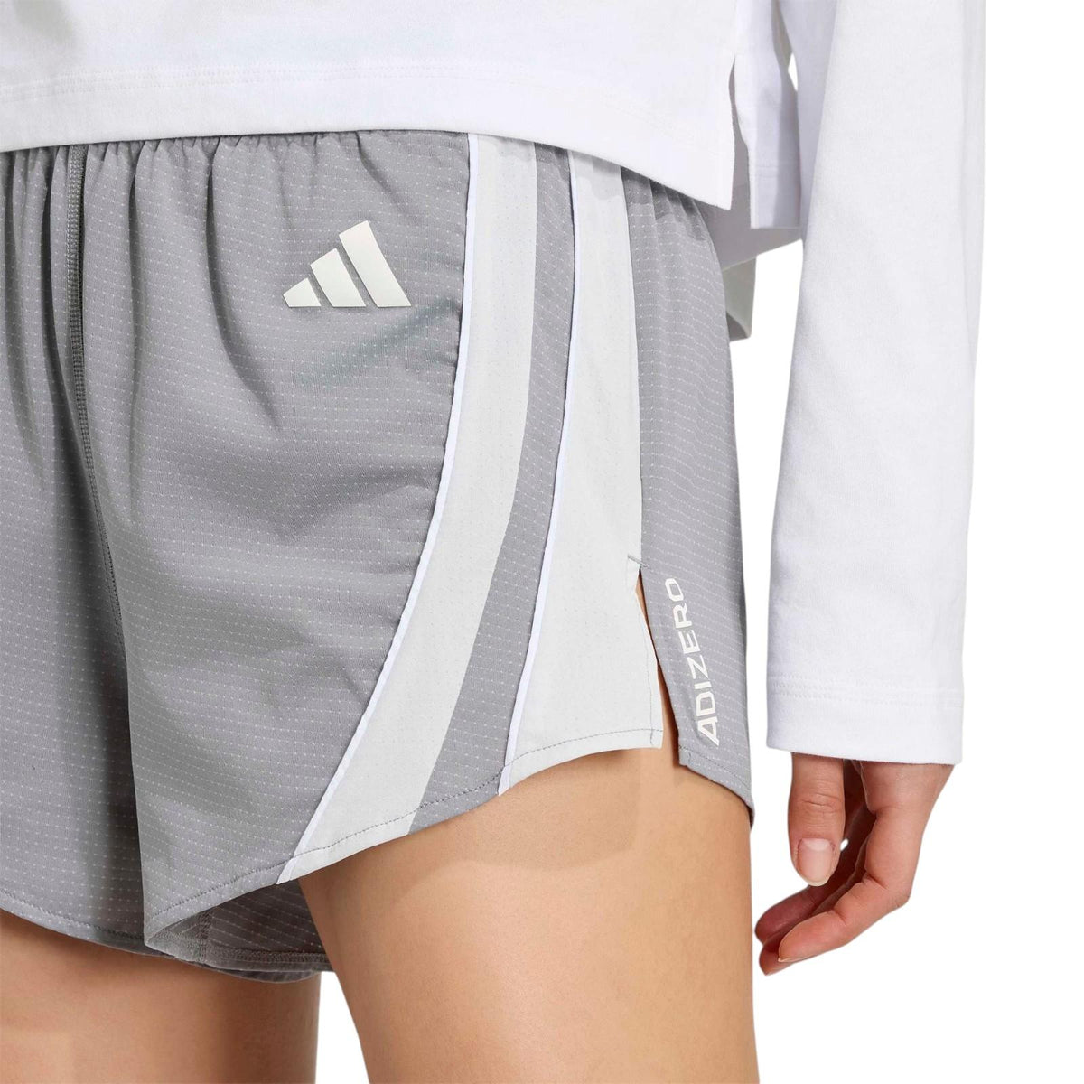 adidas Womens ADIZERO A Shorts Grey