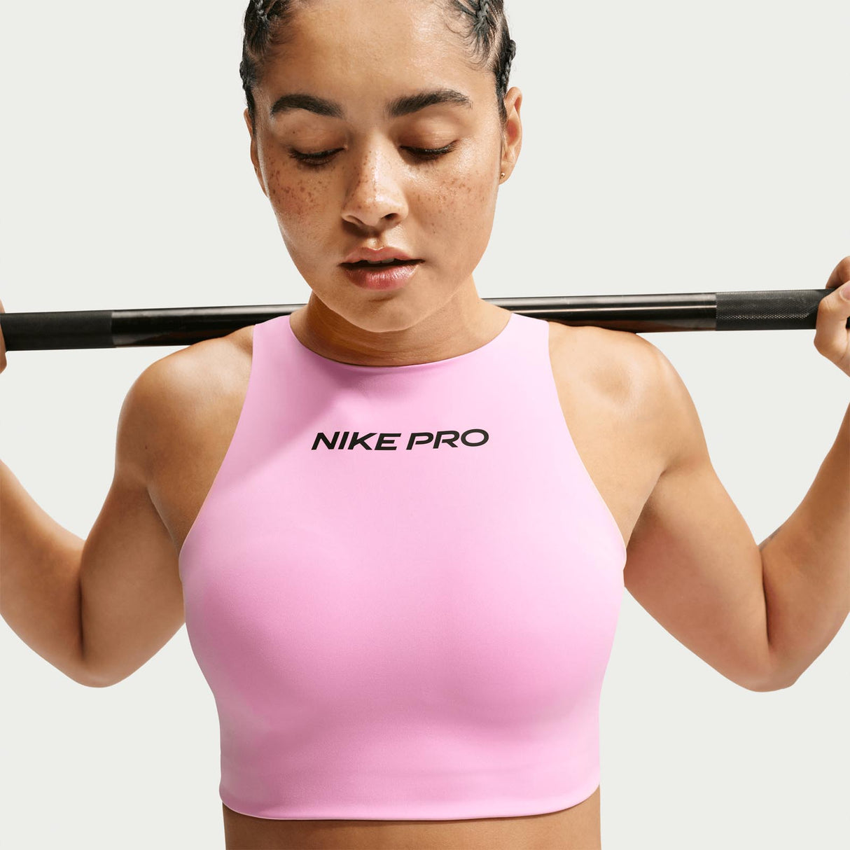 Nike W NP DF Sculpt HN PAD LL Bra M Pink