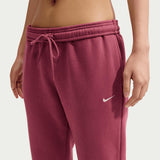 Nike W STDO FLC MW MR STD CF Pants Pink