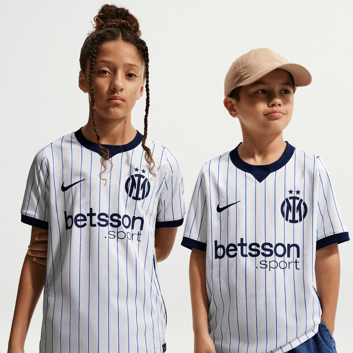 Nike Inter 26 Kids Away Jersey White