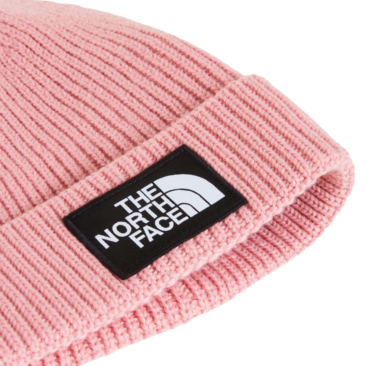 TNF Kids Logo Box Cuffed Beanie Pink