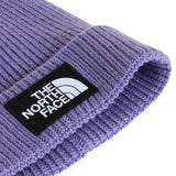 TNF Kids Logo Box Cuffed Beanie Purple