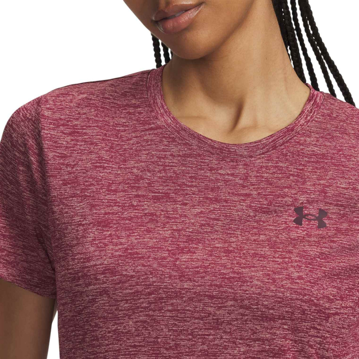UA Wms Tech Tee SSC- Twist Red