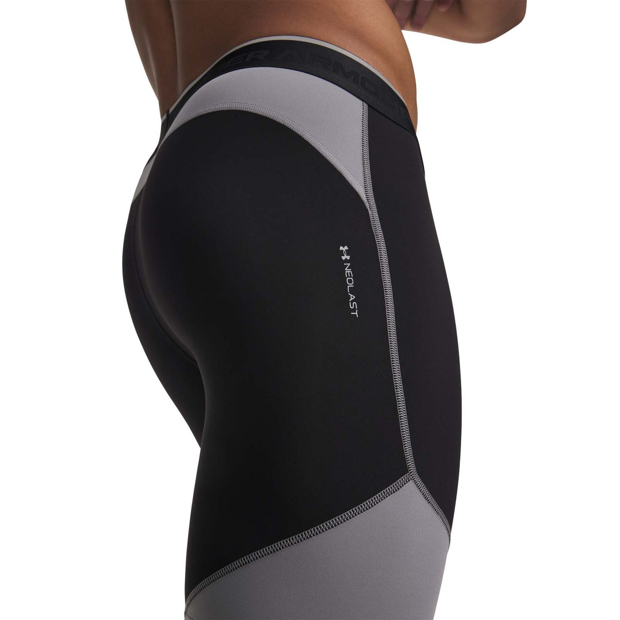 UA Mens HG Elite Long Shorts Black
